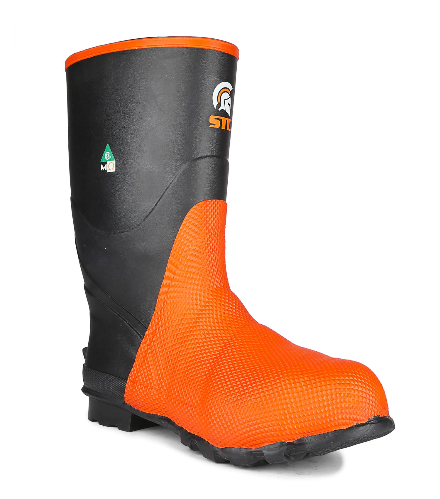 Geo II Black Orange 14 Rubber Work Boots Metguard Protection