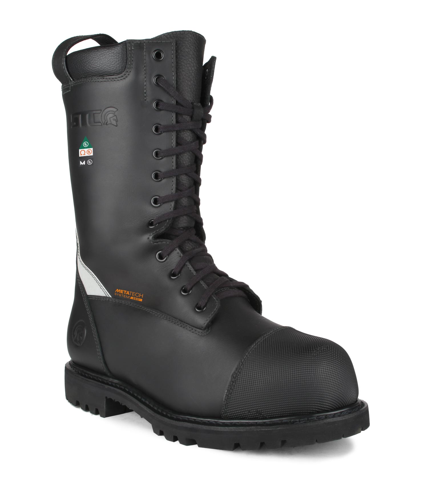 Commander Black NFPA Firefighter Boots Metatarsal Protection