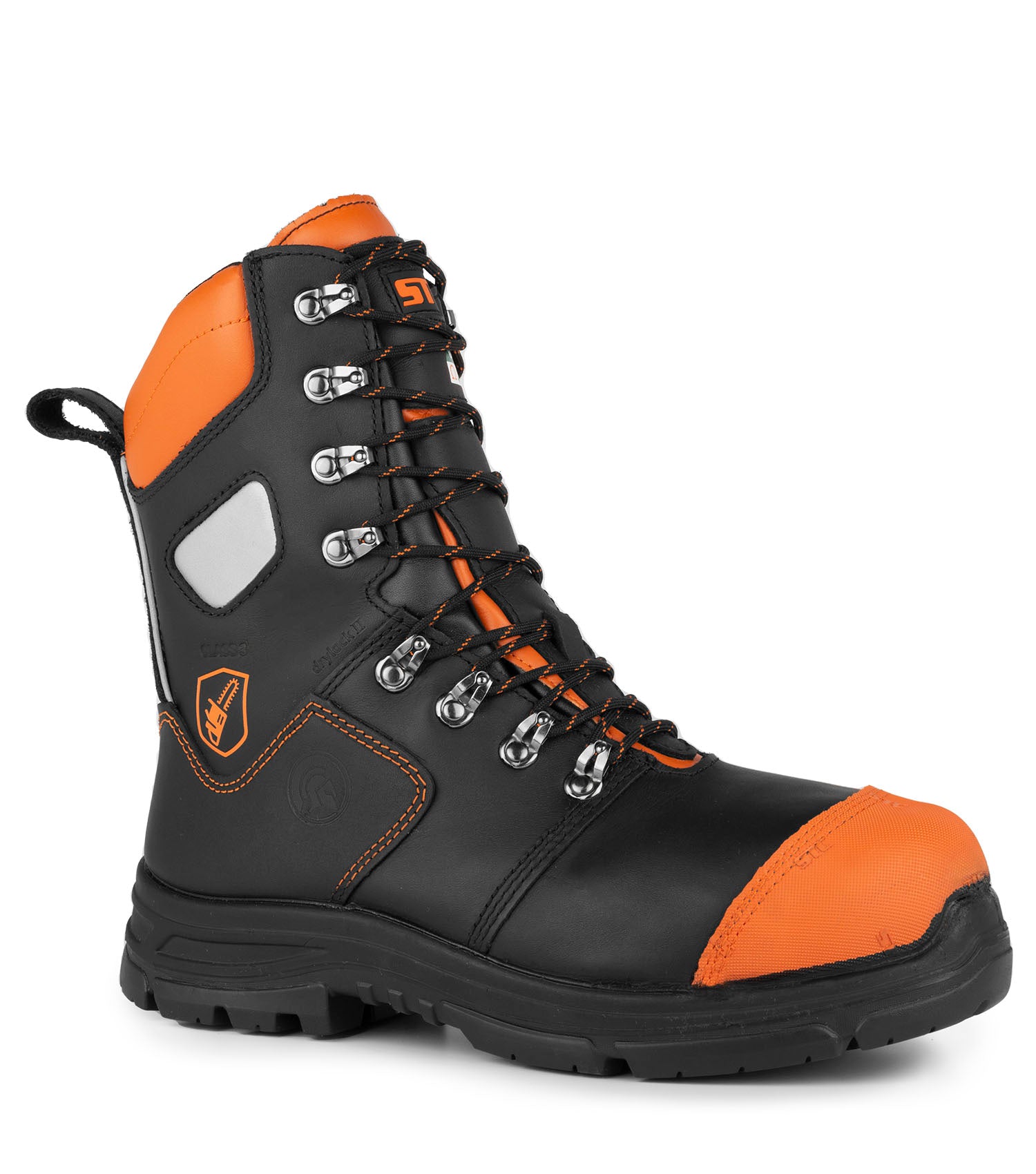 Orange safety boots best sale