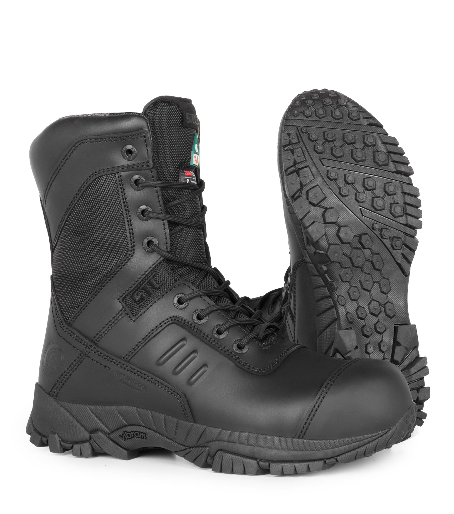 Tactik BT, Black | 8" Waterproof CSA Tactical Boots | with Bumper toe