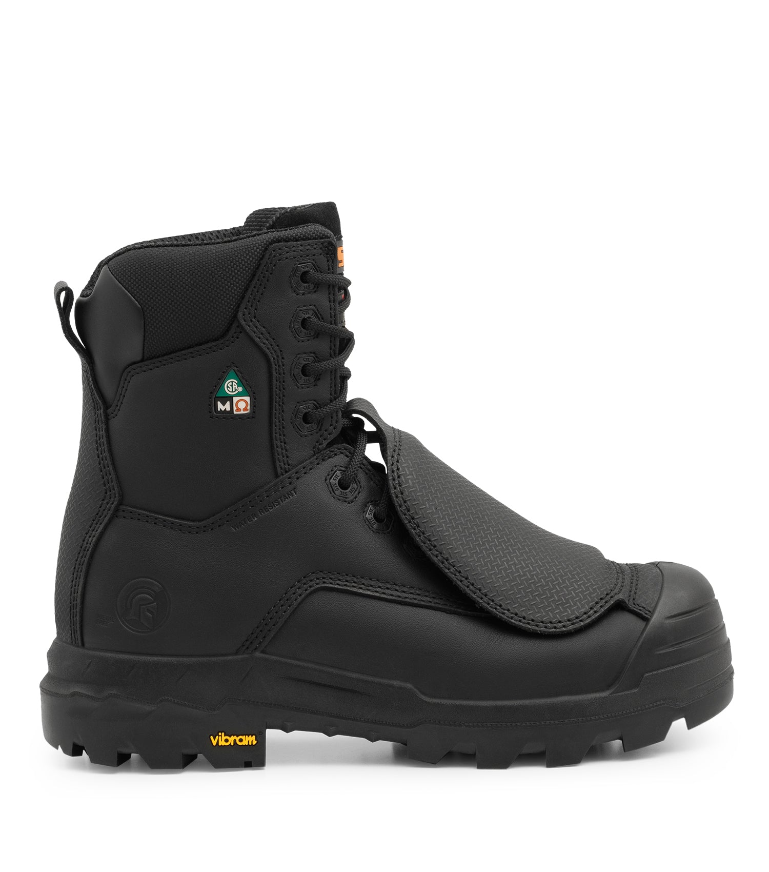 Vulcan, Black | 8'' Work Boots with External Metguard | Vibram TC4+