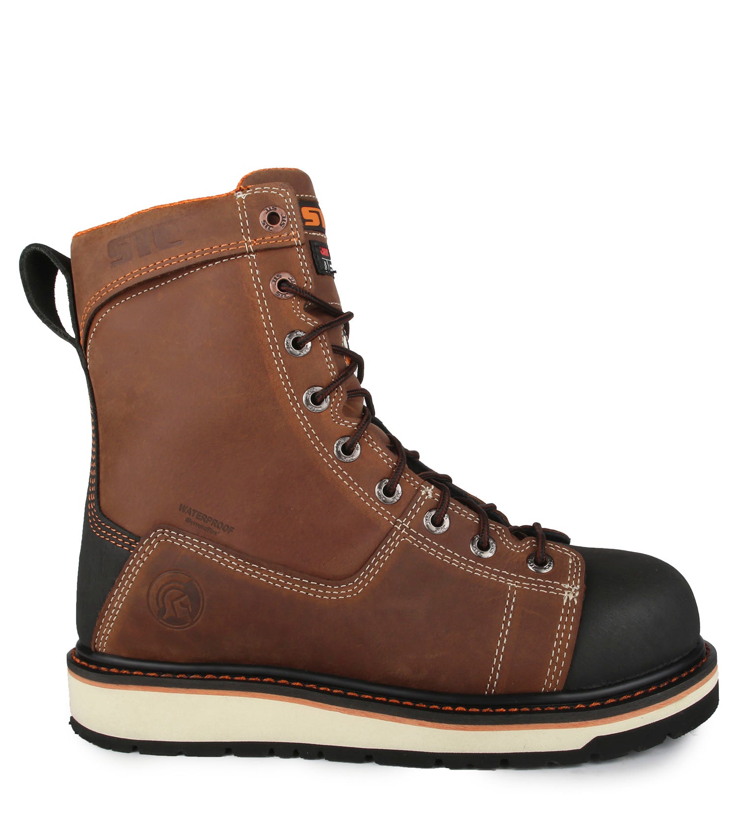 Blacksmith, Brown | 8” Leather Work Boots | Vibram Megagrip Pro