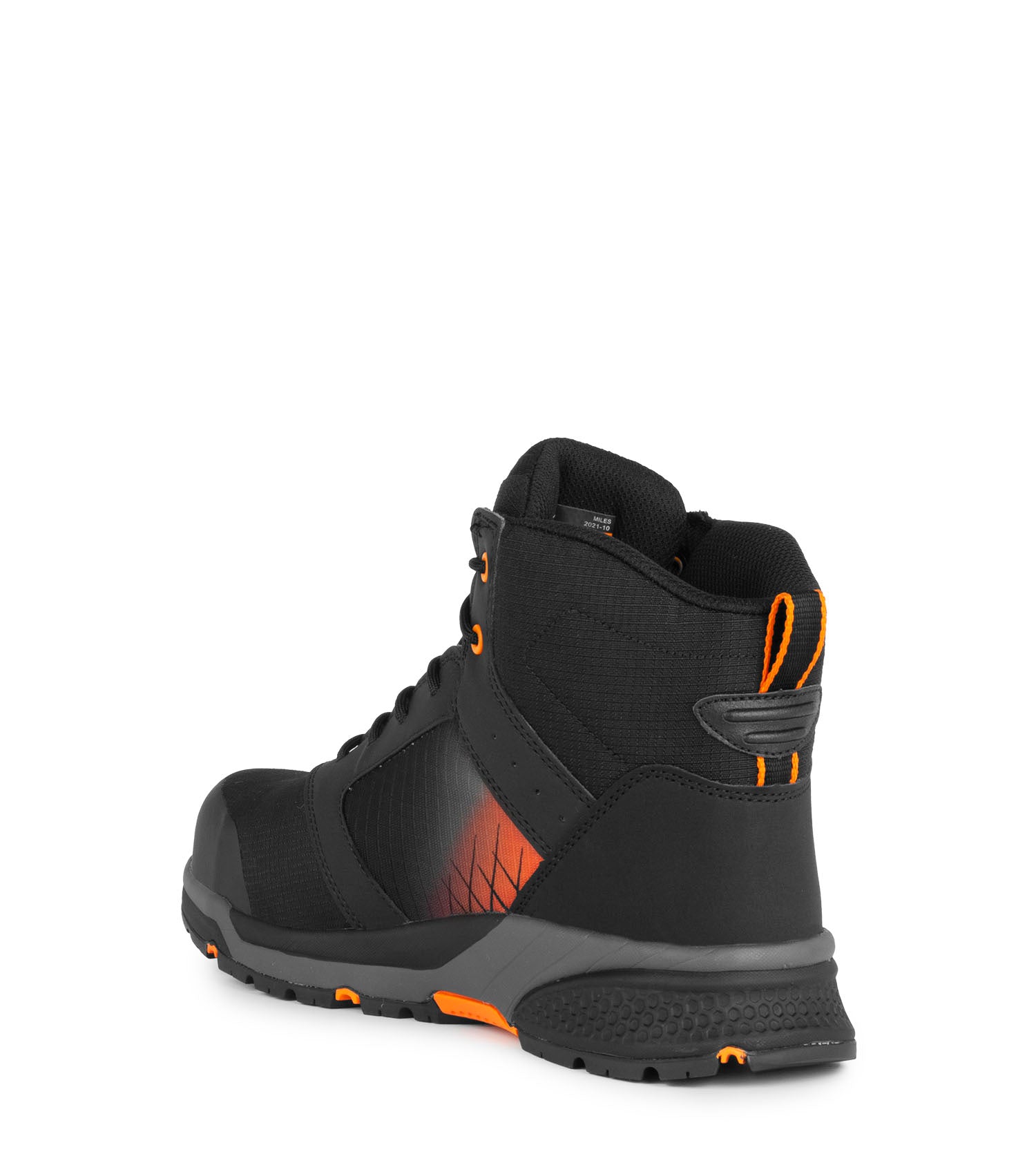 Trainer6, Black & Orange | Ultra-lightweight 6'' Athletic Work Shoes
