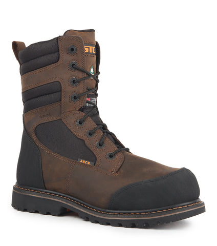 Stealth, Black | 8” Waterproof Work Boots | TC4+ Vibram Outsole