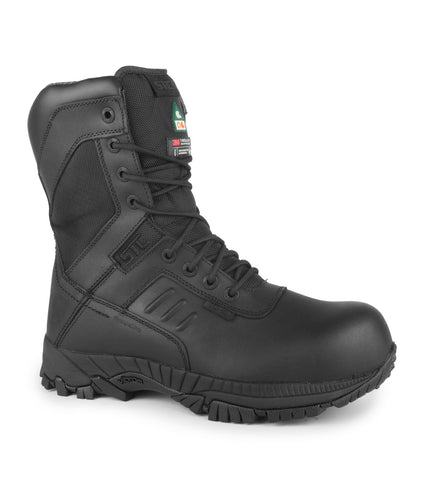 Shire, Black | 8" Vegan Waterproof Work Boots | Vibram TC4+