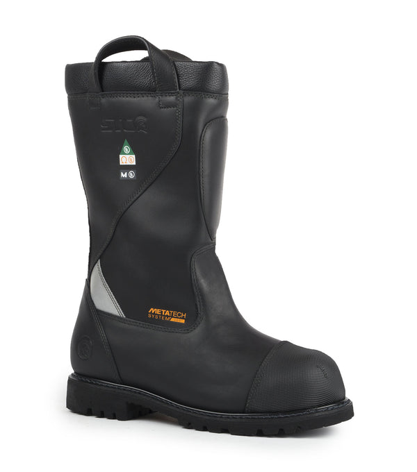 Marshall, Black | NFPA Firefighter Boots | Metatarsal Protection