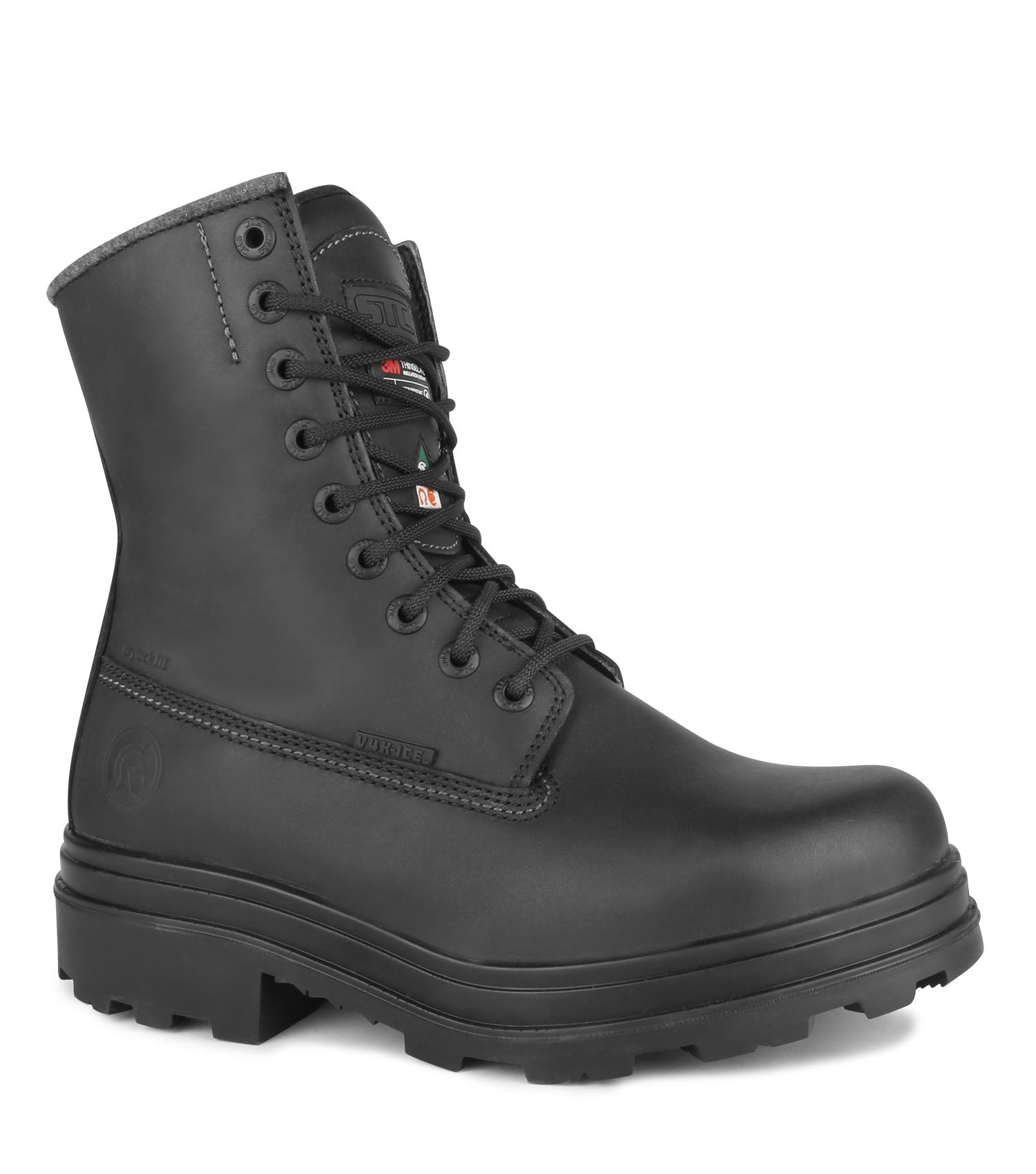 Blitz-Ice, Black | 8" Insulated Work Boots | Vibram Artic Grip Pro