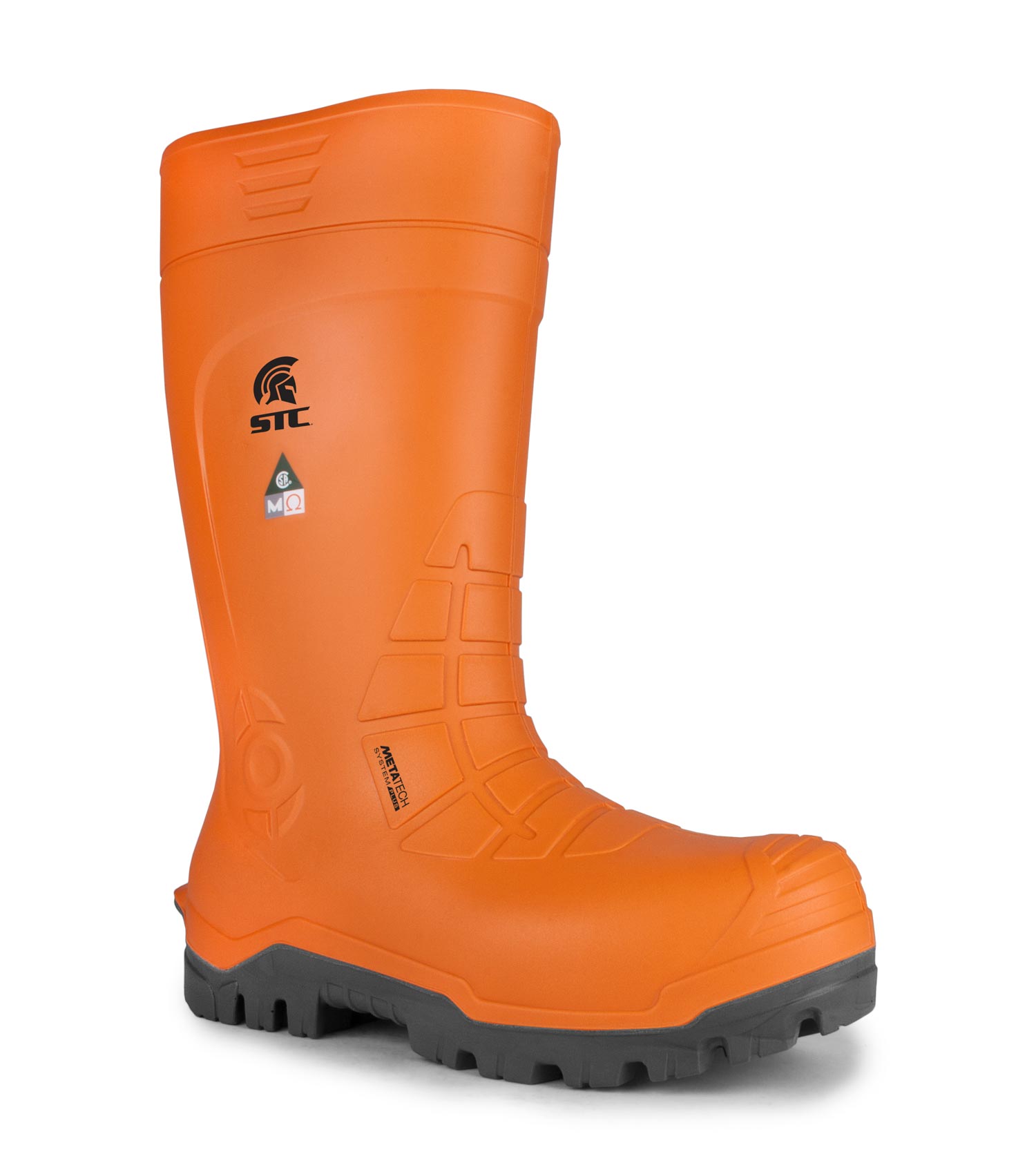 Golden, Orange | Bottes de travail PU 15'' | Protection métatarsienne