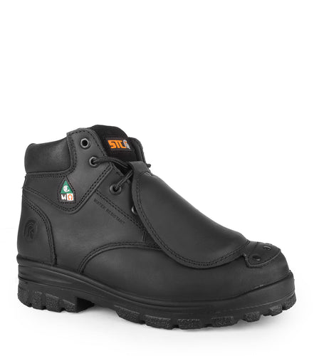 Press, Black | 6'' Leather Work Boots | Metguard Protection