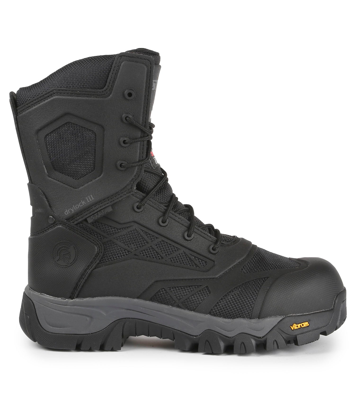 Stealth, Black | 8” Waterproof Work Boots | TC4+ Vibram Outsole