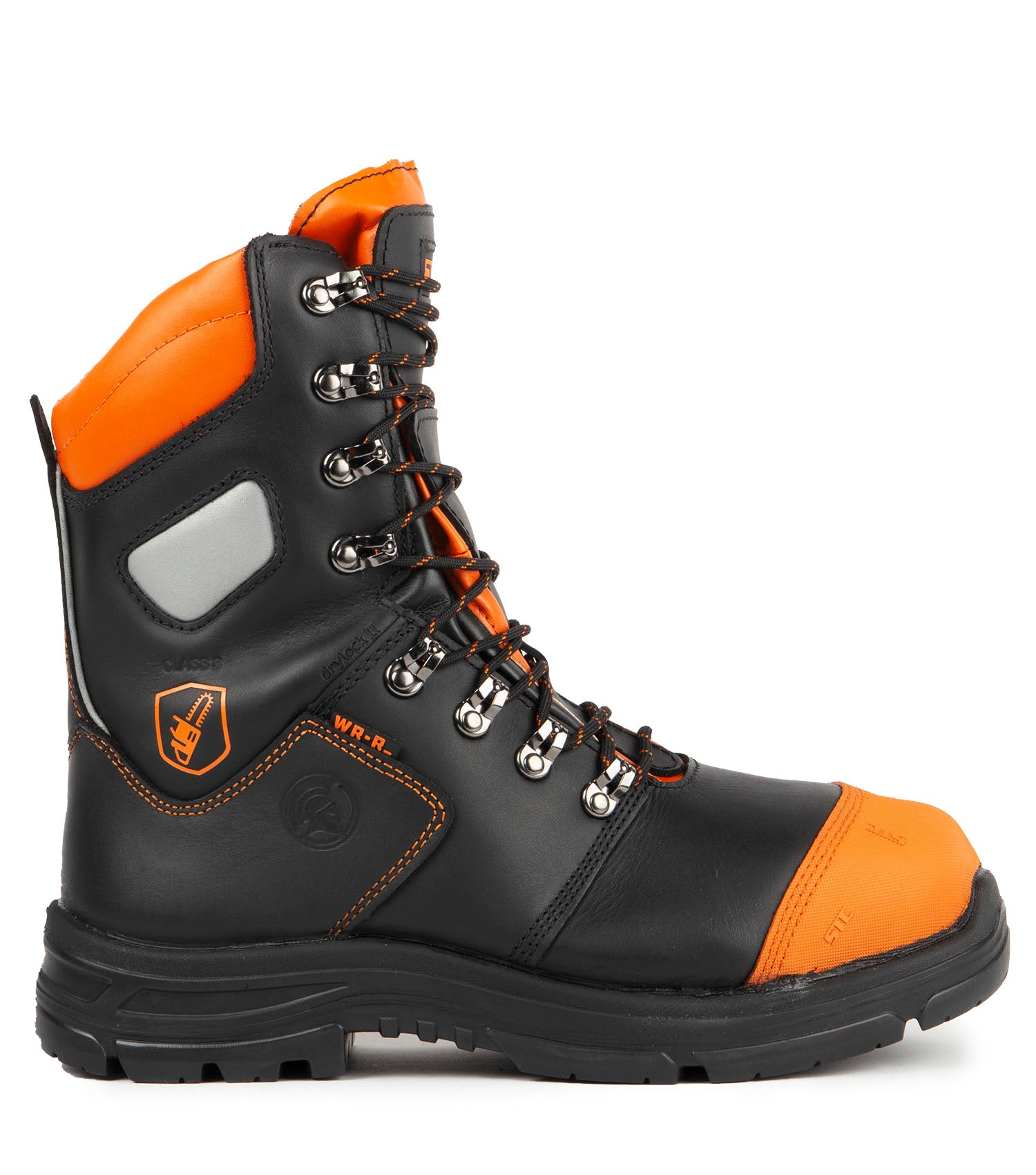 Battler, Orange | Bottes 8’’ de bûcheron | Protection scie à chaîne