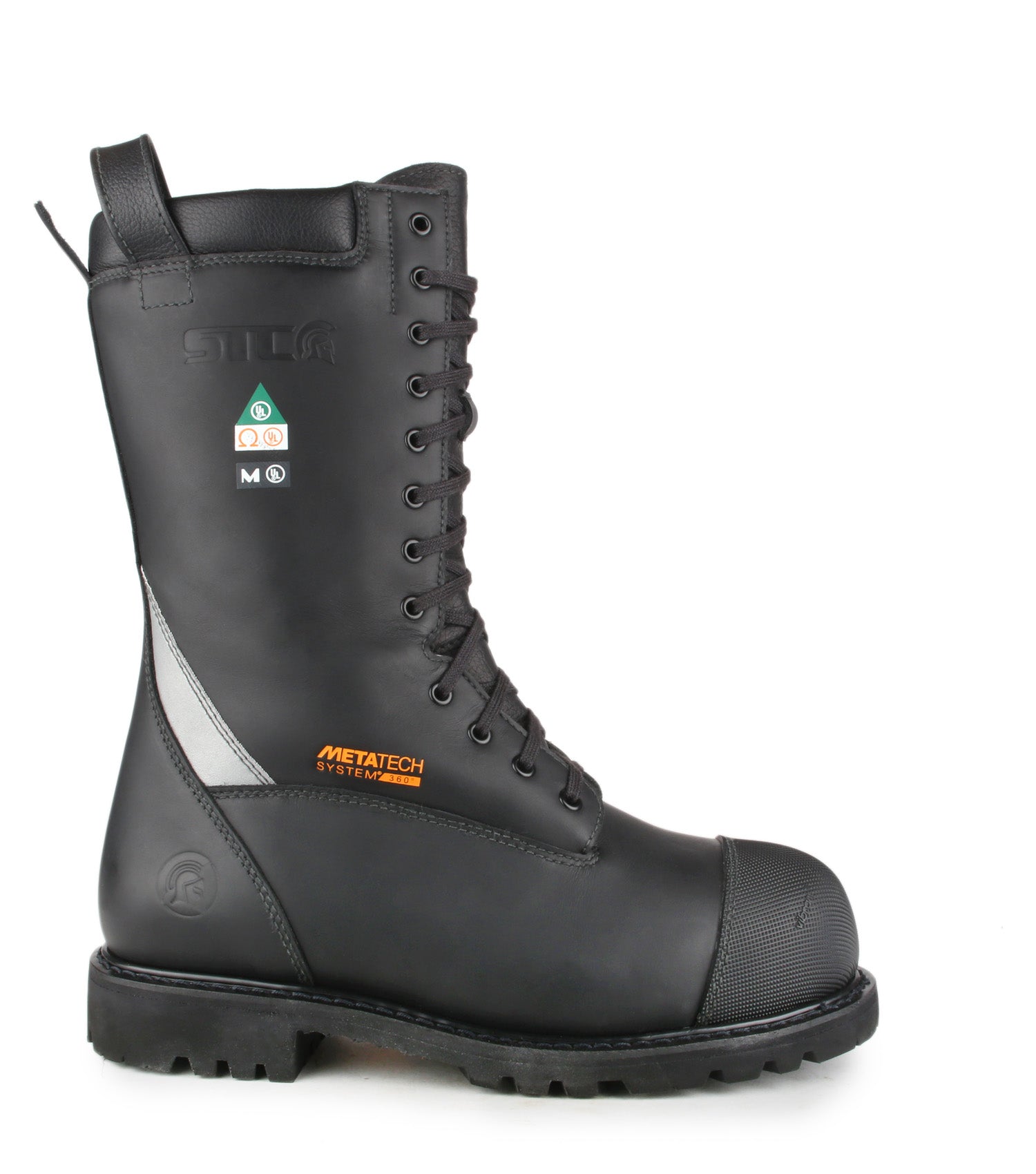 Commander, Black | NFPA Firefighter Boots | Metatarsal Protection