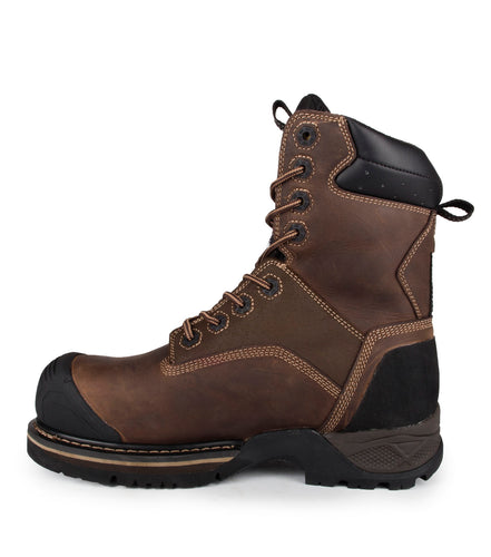 STC Rebel, Brown | 8” Leather Work Boots | Waterproof Membrane | 200 g Thinsulate Insulation