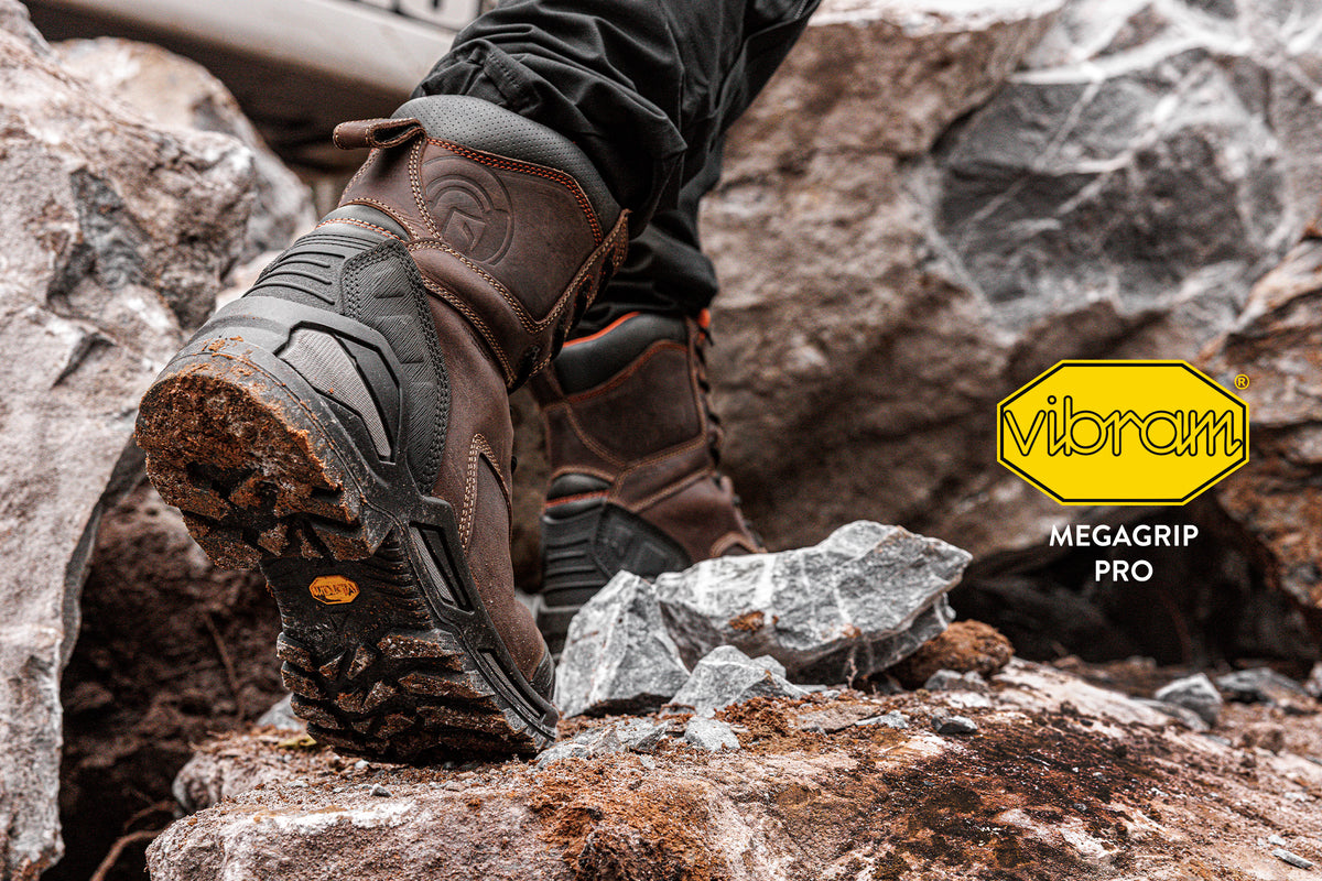 Blade8, Black | 8” Waterproof Leather Work Boots | Vibram Megarip Pro
