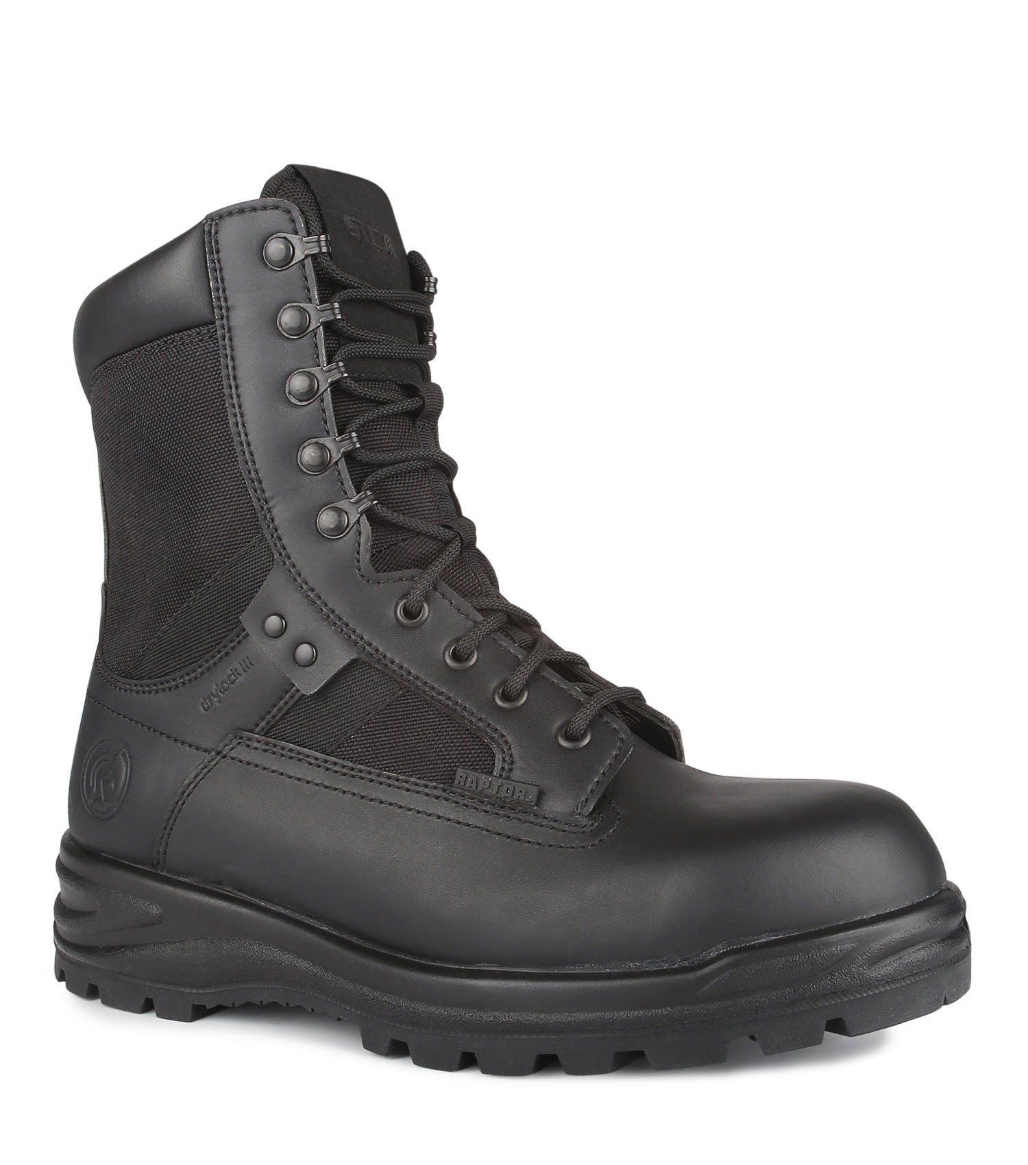 911, Noir | Bottes tactiques 8" imperméables cuir / nylon | Vibram TC4