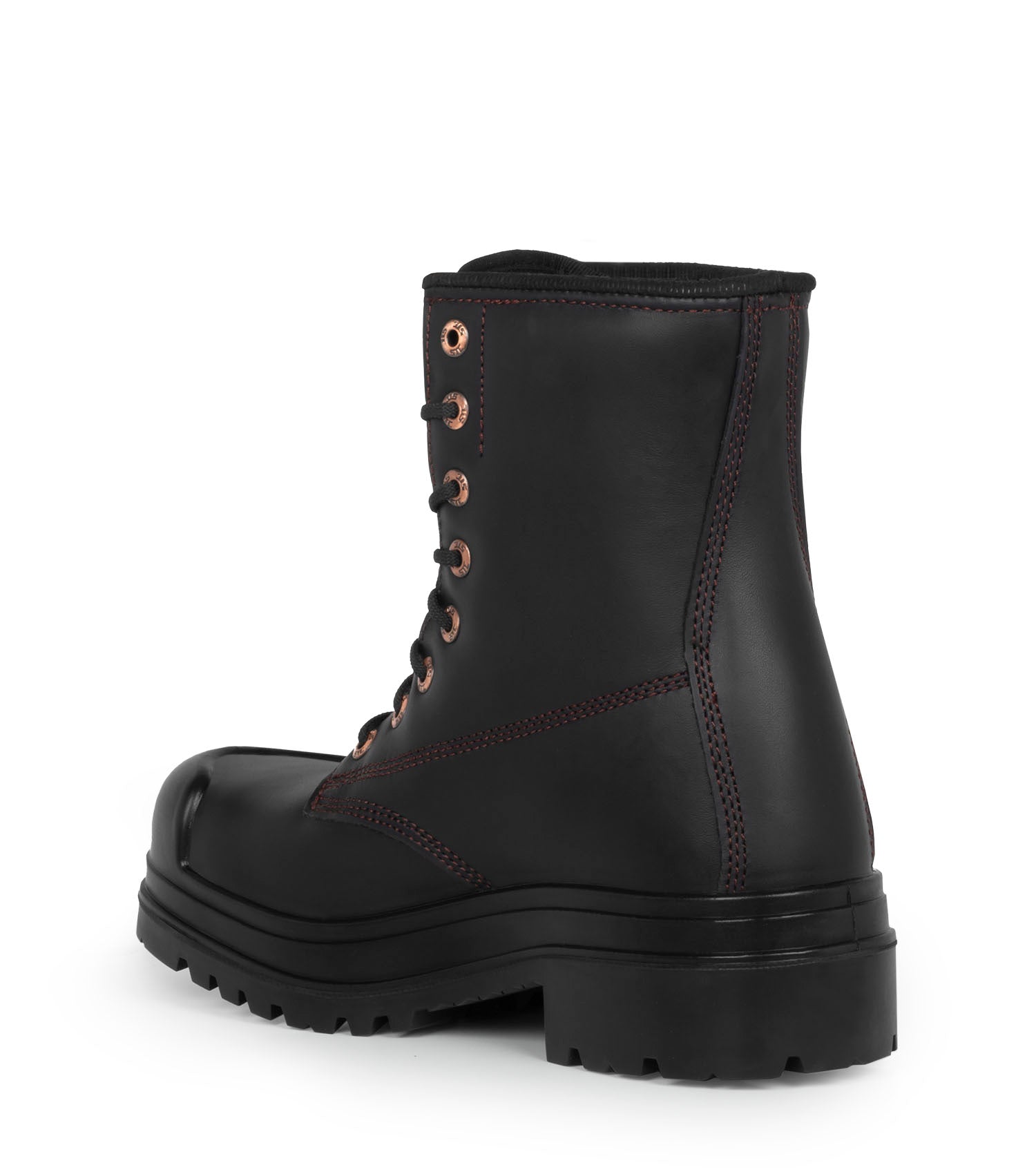 Dawson, Noir | Bottes de travail en cuir 8” | Semelle Vibram TC4+