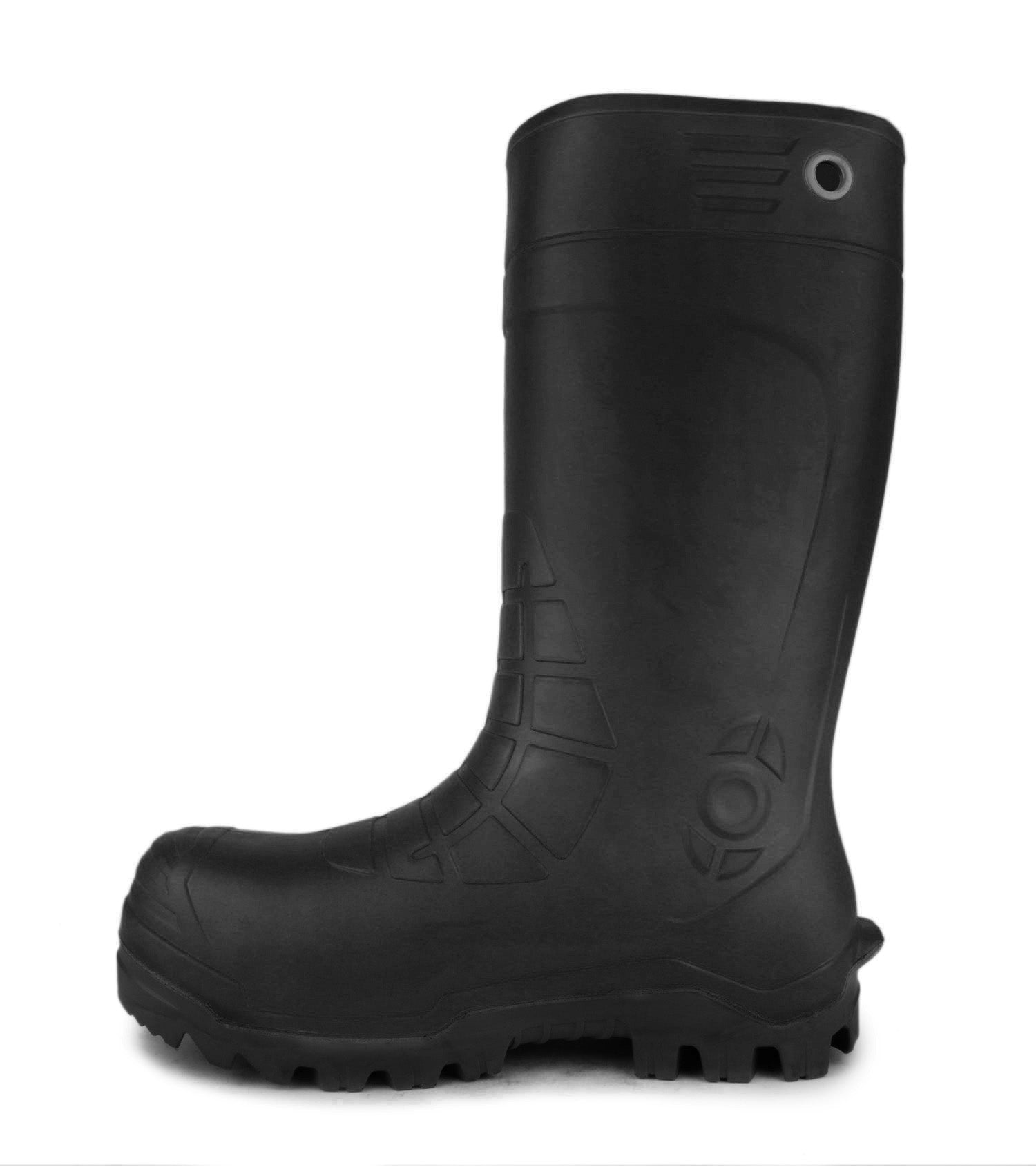 Golden, Noir | Bottes de travail PU 15'' | Protection métatarsienne