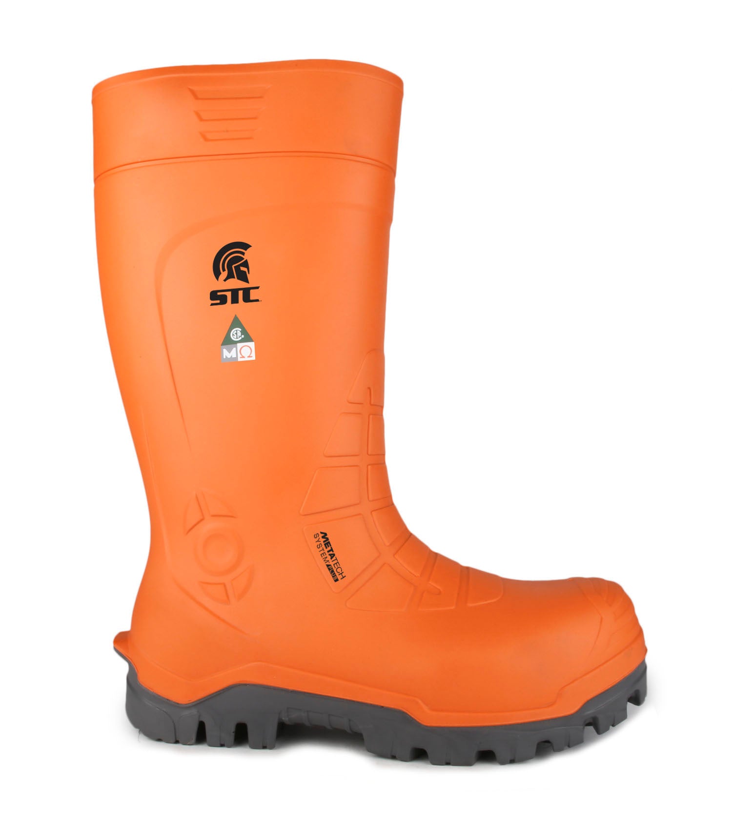 Golden, Orange | Bottes de travail PU 15'' | Protection métatarsienne