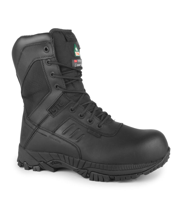 Tactik, Black | 8" Waterproof CSA ESR Tactical Boots | Vibram TC4+ | 200 g Thinsulate Insulation