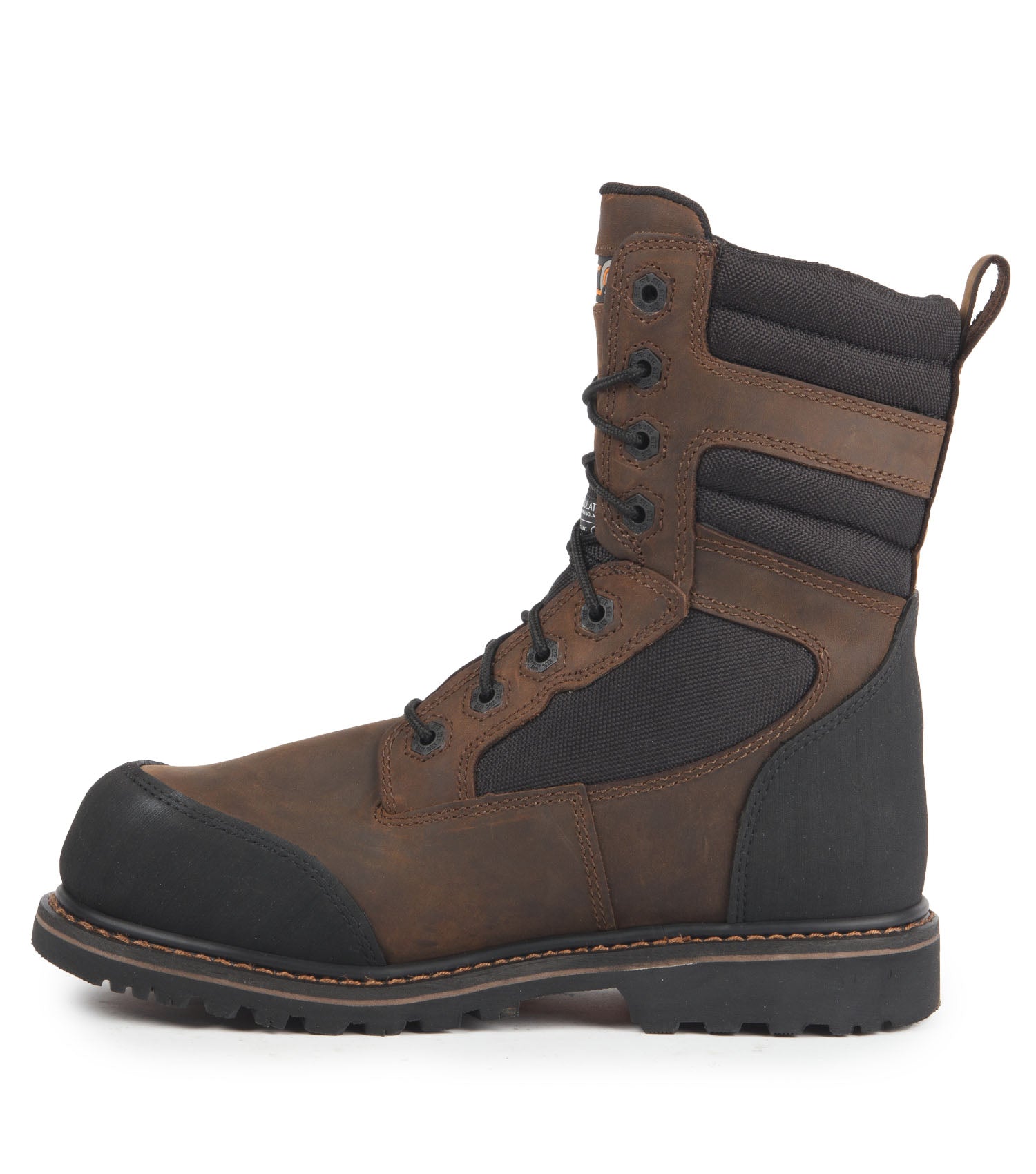 Whiskey Jack, Brun | Bottes de travail 8'' imperméables cuir et nylon 