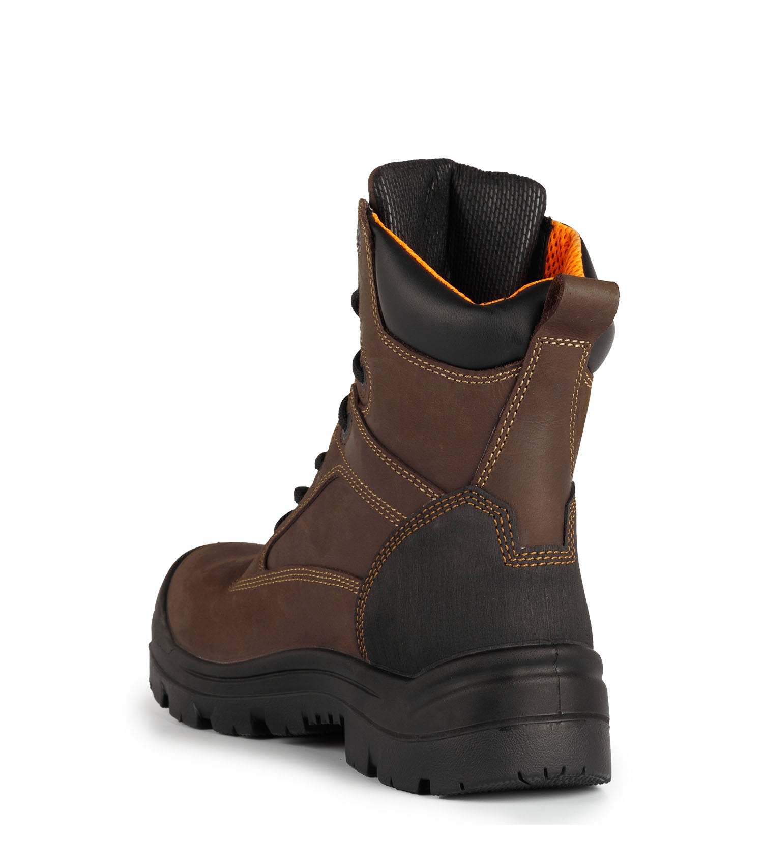 Morgan, Brun | Bottes de travail 8'' en cuir | Semelle Vibram TC4+