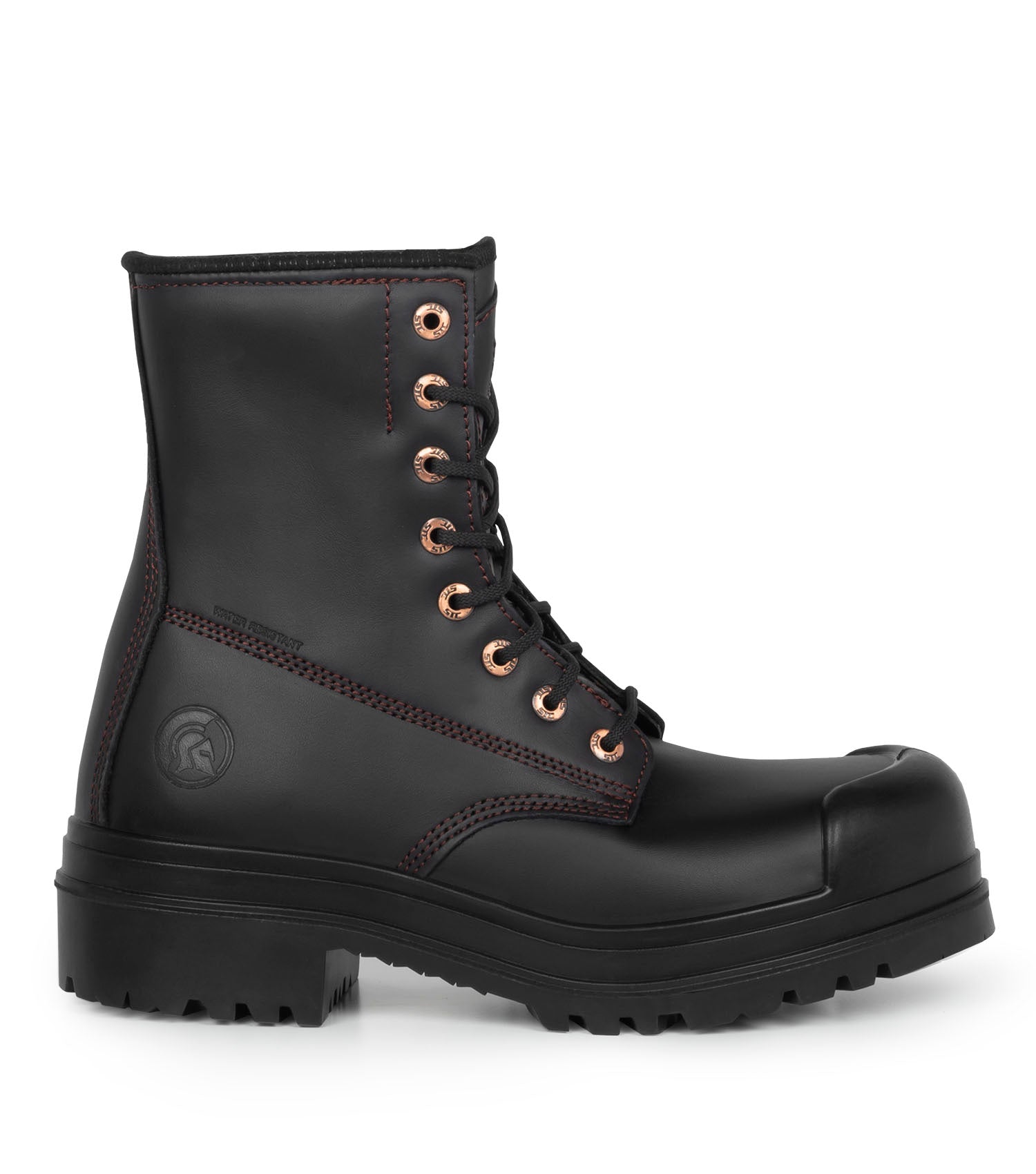 Dawson, Noir | Bottes de travail en cuir 8” | Semelle Vibram TC4+