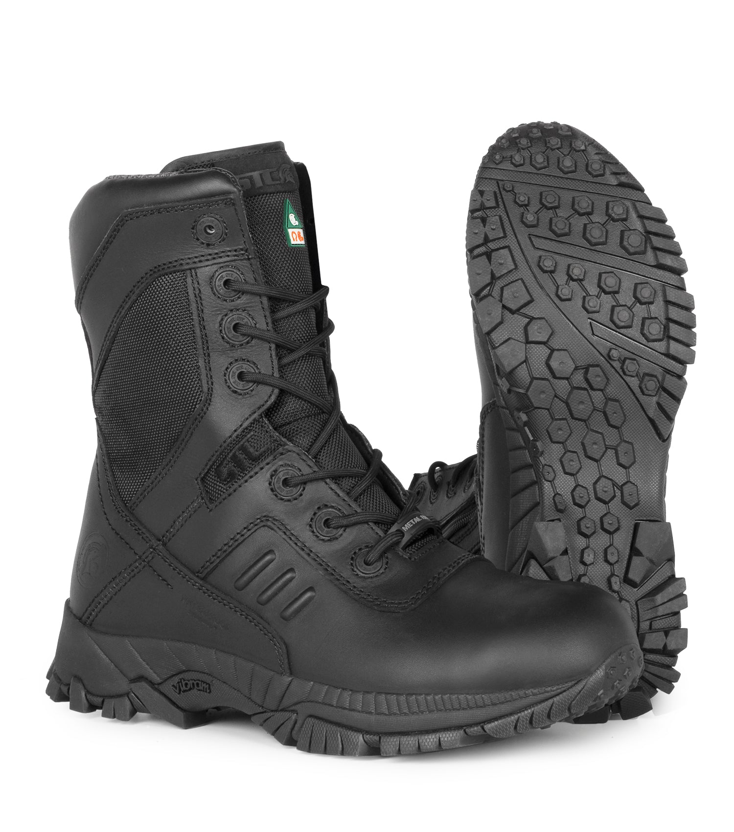 Tactik, Black | 8" Waterproof CSA Tactical Boots | Vibram TC4+