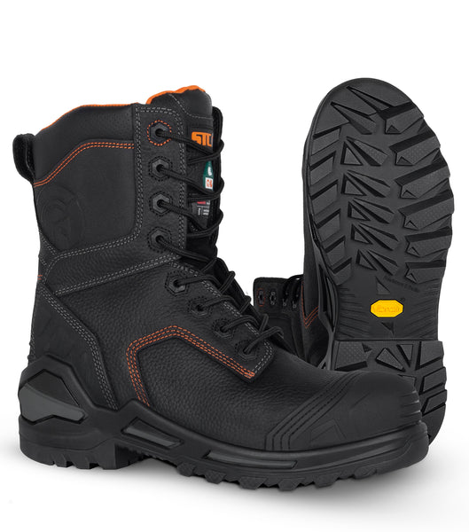 Blade8, Black | 8” Waterproof Leather Work Boots | Vibram Megarip Pro