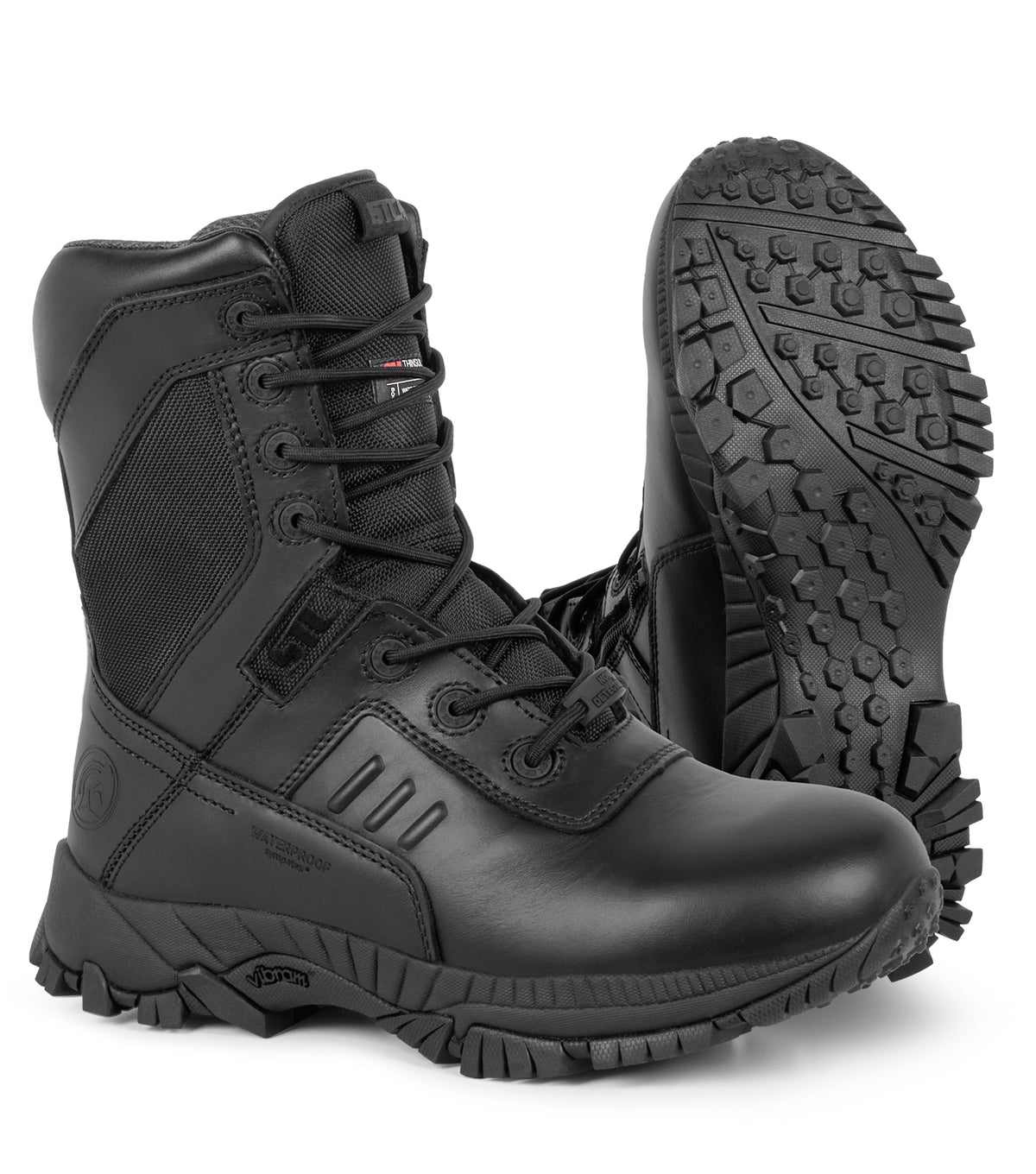 Tactik Soft Toe 200, Noir | Bottes tactiques 8" imperméables | 200g