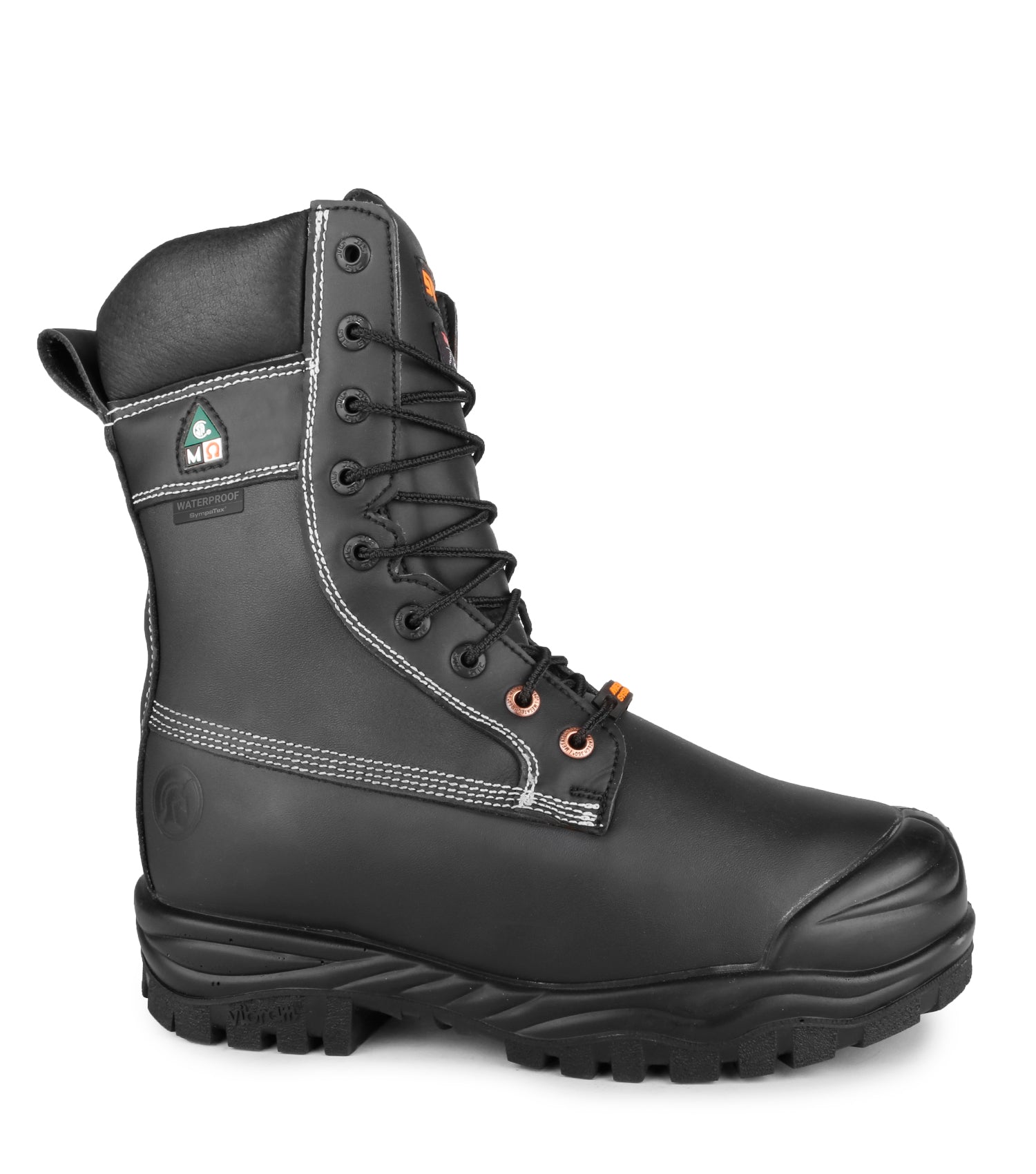 Kimberlite, Noir | Bottes de travail 9'' en cuir | Protection métatars