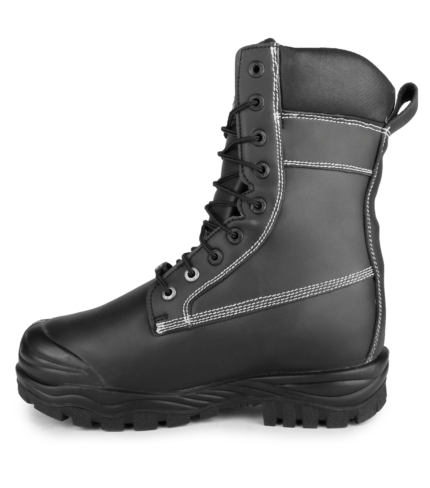 Kimberlite, Black | 9" Leather Work Boots | Internal Metguard