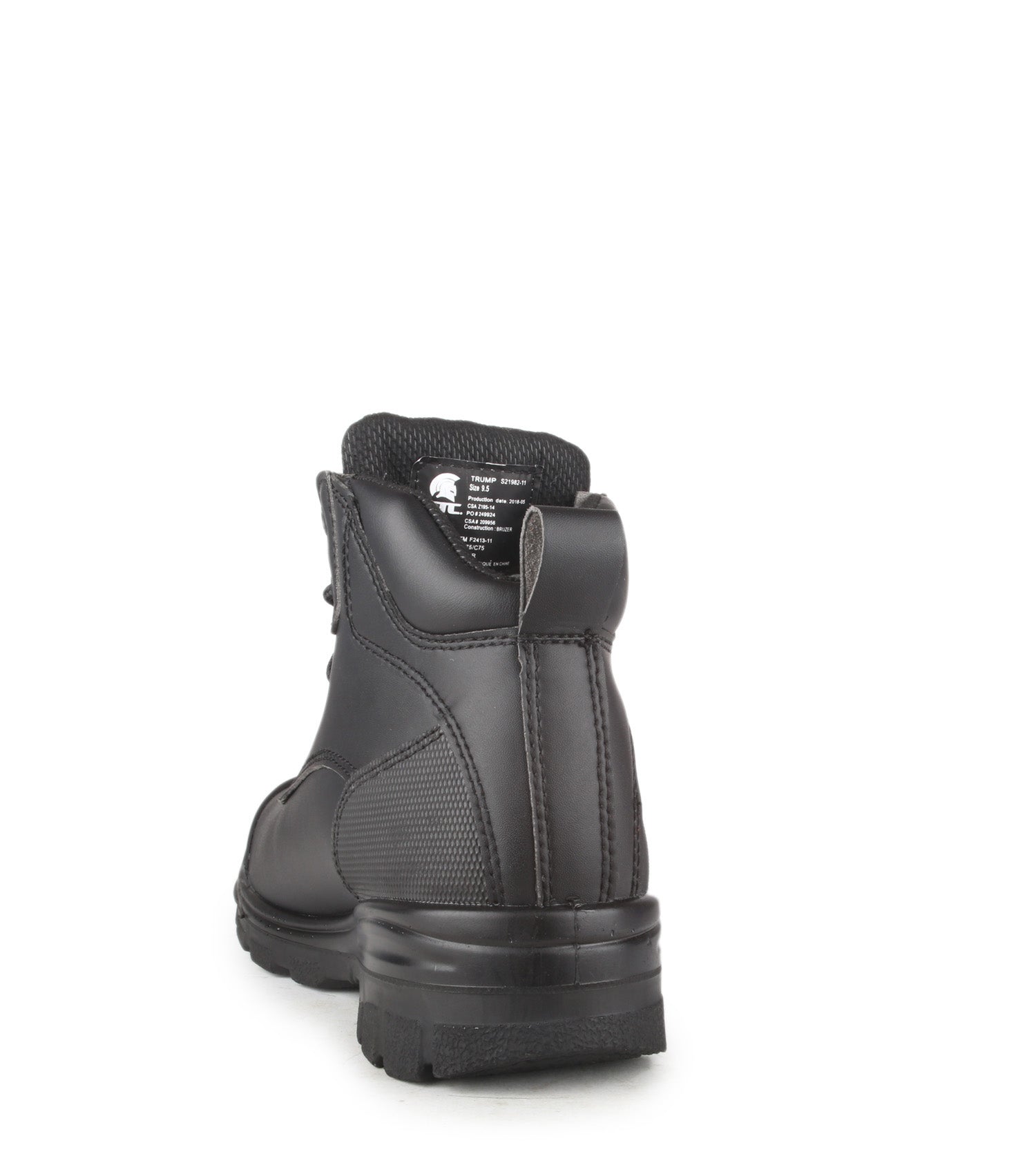 Trump, Black | 6” Vegan Microfiber Work Boots