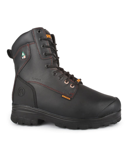 Master-Met, Black | 8" Work Boots with Internal Metarsal Protection