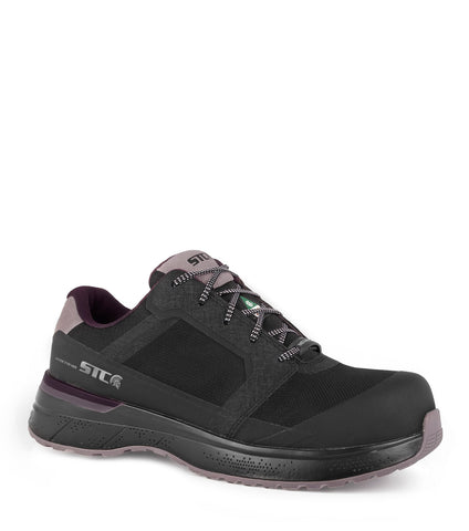 Trainer EFit, Black | Athletic Work Shoes | Metal Free & Lightweight