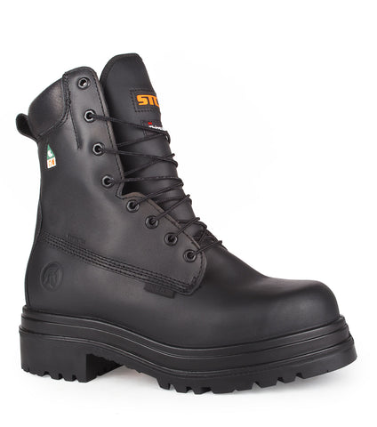Press, Black | 6'' Leather Work Boots | Metguard Protection